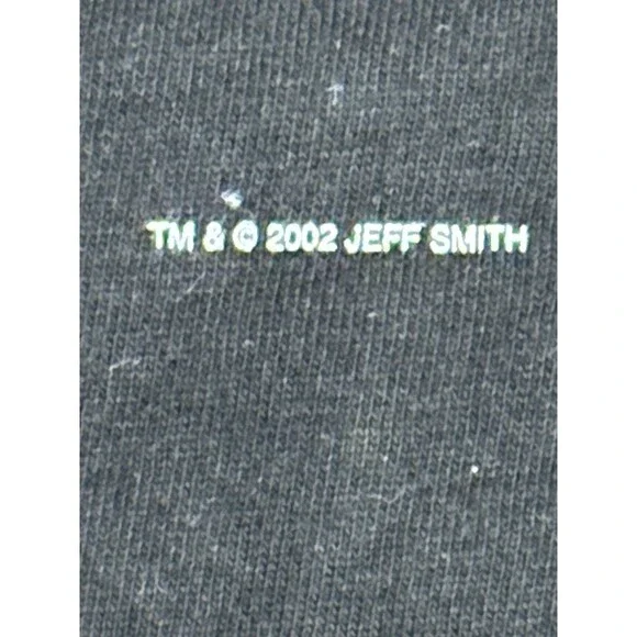 Vintage Bone Jeff Smith Graphic T-shirt XL Black 2002 Graphitti NWOT HTF RARE DS - Picture 3 of 5